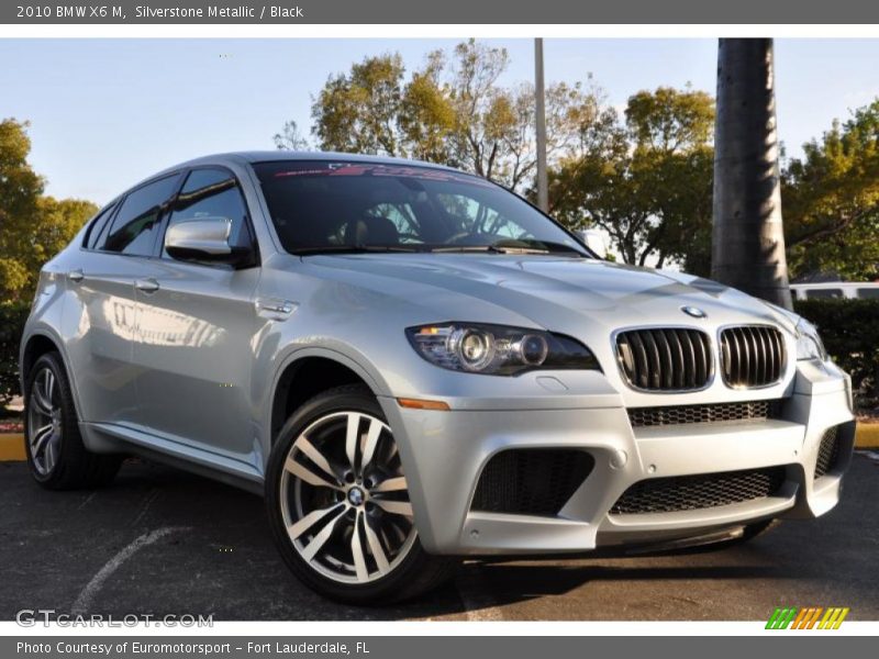 Silverstone Metallic / Black 2010 BMW X6 M