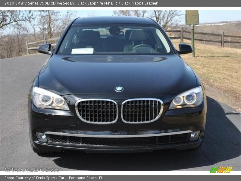Black Sapphire Metallic / Black Nappa Leather 2010 BMW 7 Series 750Li xDrive Sedan