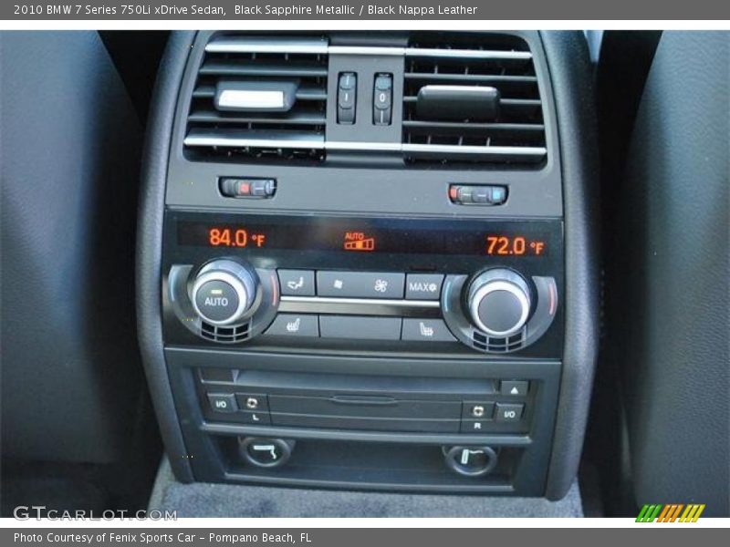 Black Sapphire Metallic / Black Nappa Leather 2010 BMW 7 Series 750Li xDrive Sedan