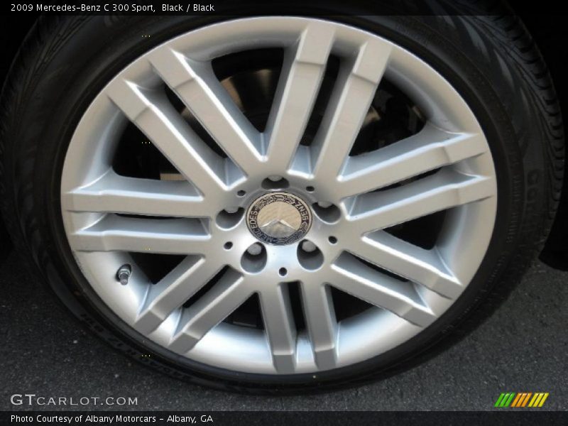 Black / Black 2009 Mercedes-Benz C 300 Sport