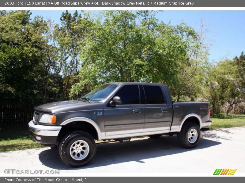 Dark Shadow Grey Metallic / Medium Graphite Grey 2003 Ford F150 Lariat FX4 Off Road SuperCrew 4x4