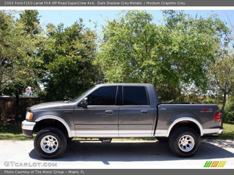 Dark Shadow Grey Metallic / Medium Graphite Grey 2003 Ford F150 Lariat FX4 Off Road SuperCrew 4x4