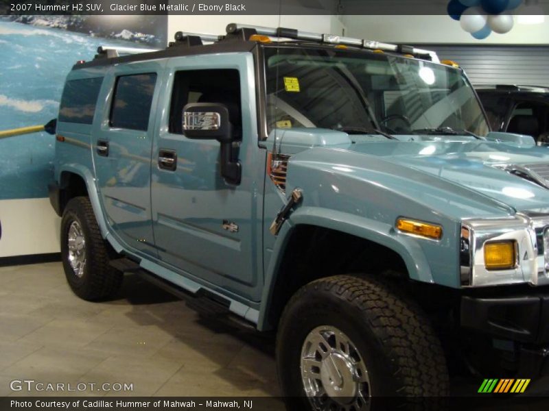 Glacier Blue Metallic / Ebony Black 2007 Hummer H2 SUV