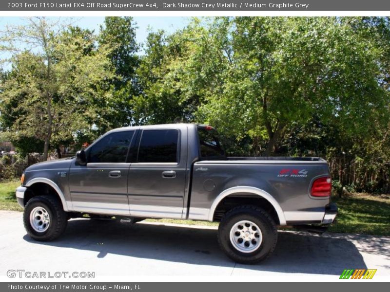 Dark Shadow Grey Metallic / Medium Graphite Grey 2003 Ford F150 Lariat FX4 Off Road SuperCrew 4x4
