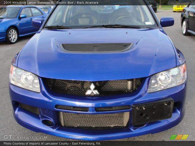 Electric Blue / Black Alcantara 2006 Mitsubishi Lancer Evolution IX