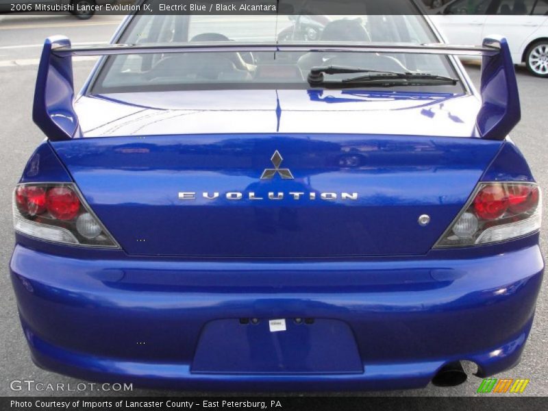 Electric Blue / Black Alcantara 2006 Mitsubishi Lancer Evolution IX