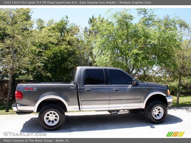 Dark Shadow Grey Metallic / Medium Graphite Grey 2003 Ford F150 Lariat FX4 Off Road SuperCrew 4x4