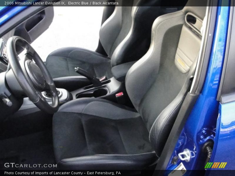 Electric Blue / Black Alcantara 2006 Mitsubishi Lancer Evolution IX