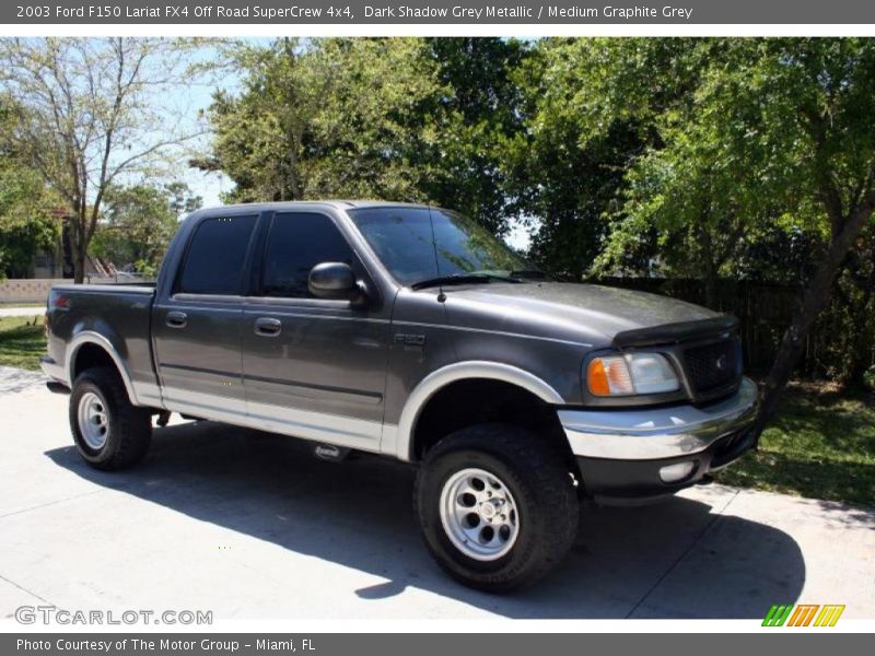 Dark Shadow Grey Metallic / Medium Graphite Grey 2003 Ford F150 Lariat FX4 Off Road SuperCrew 4x4