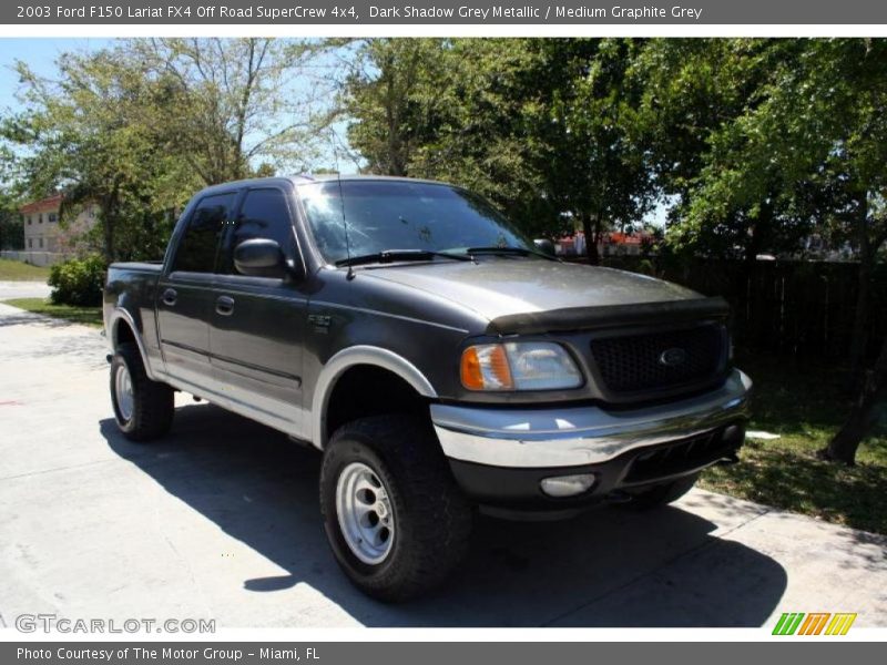 Dark Shadow Grey Metallic / Medium Graphite Grey 2003 Ford F150 Lariat FX4 Off Road SuperCrew 4x4