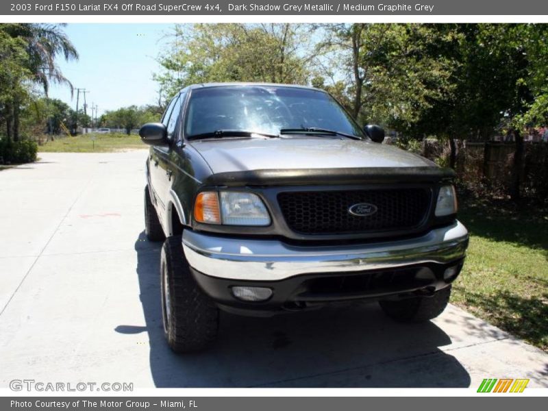 Dark Shadow Grey Metallic / Medium Graphite Grey 2003 Ford F150 Lariat FX4 Off Road SuperCrew 4x4