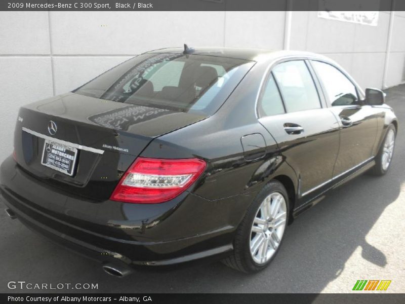 Black / Black 2009 Mercedes-Benz C 300 Sport