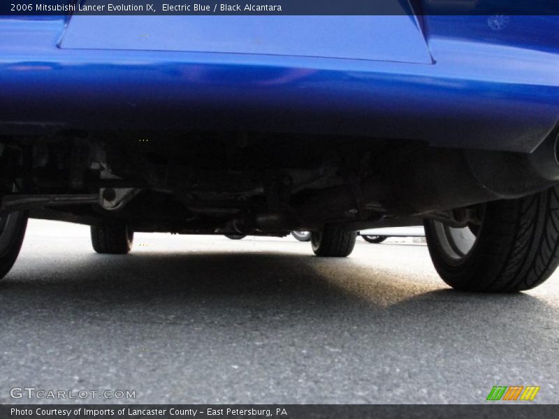 Electric Blue / Black Alcantara 2006 Mitsubishi Lancer Evolution IX