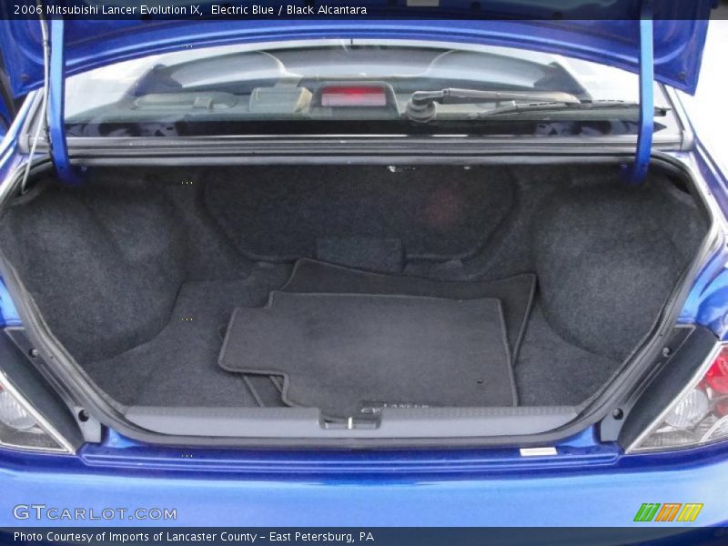 Electric Blue / Black Alcantara 2006 Mitsubishi Lancer Evolution IX
