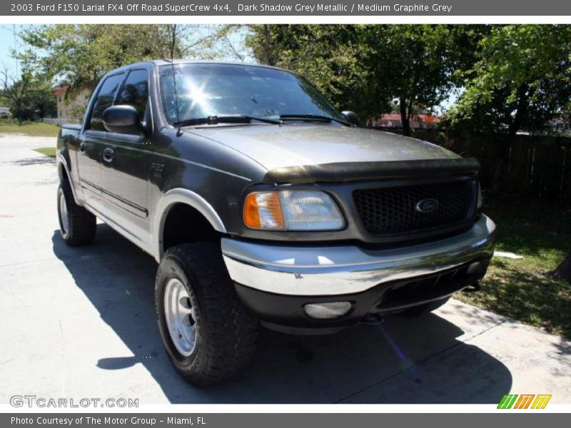 Dark Shadow Grey Metallic / Medium Graphite Grey 2003 Ford F150 Lariat FX4 Off Road SuperCrew 4x4