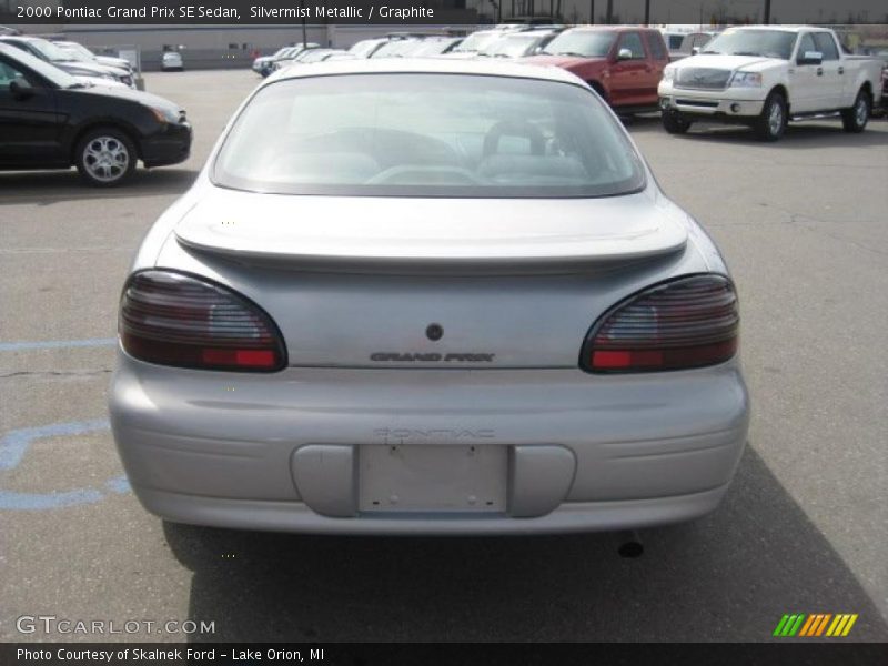 Silvermist Metallic / Graphite 2000 Pontiac Grand Prix SE Sedan