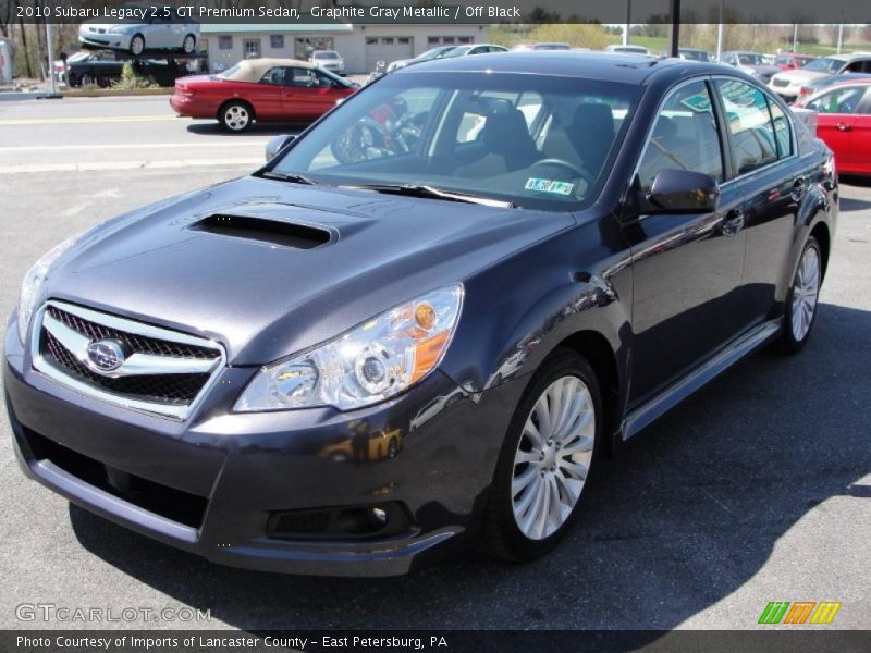 Graphite Gray Metallic / Off Black 2010 Subaru Legacy 2.5 GT Premium Sedan