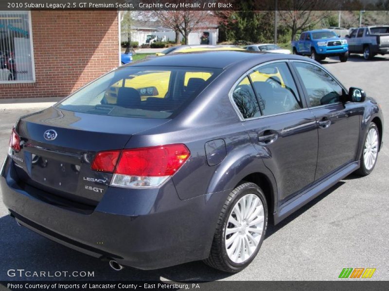 Graphite Gray Metallic / Off Black 2010 Subaru Legacy 2.5 GT Premium Sedan