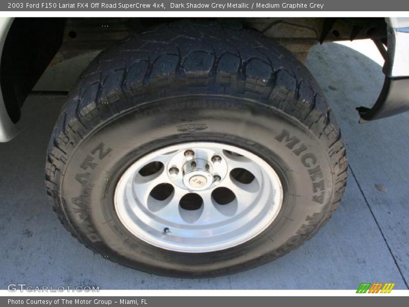 Dark Shadow Grey Metallic / Medium Graphite Grey 2003 Ford F150 Lariat FX4 Off Road SuperCrew 4x4