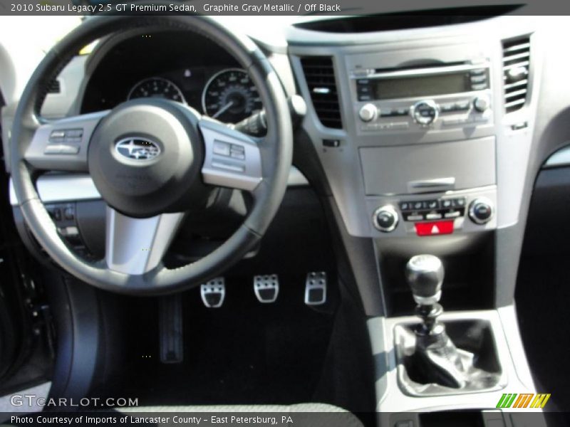 Graphite Gray Metallic / Off Black 2010 Subaru Legacy 2.5 GT Premium Sedan