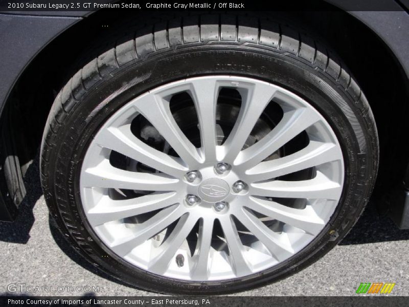 Graphite Gray Metallic / Off Black 2010 Subaru Legacy 2.5 GT Premium Sedan