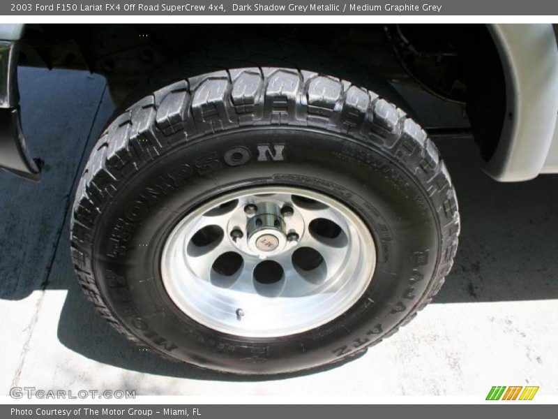 Dark Shadow Grey Metallic / Medium Graphite Grey 2003 Ford F150 Lariat FX4 Off Road SuperCrew 4x4