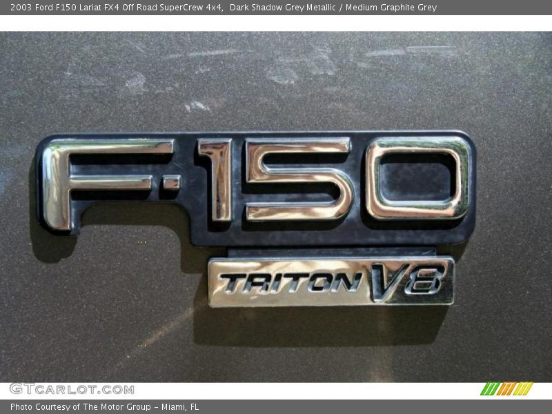 Dark Shadow Grey Metallic / Medium Graphite Grey 2003 Ford F150 Lariat FX4 Off Road SuperCrew 4x4