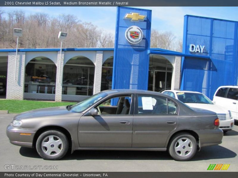 Medium Bronzemist Metallic / Neutral 2001 Chevrolet Malibu LS Sedan