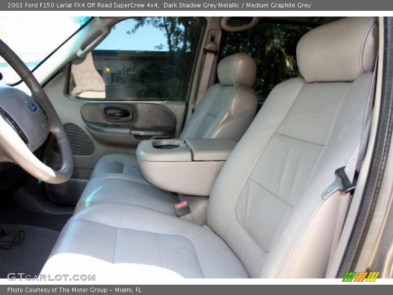 Dark Shadow Grey Metallic / Medium Graphite Grey 2003 Ford F150 Lariat FX4 Off Road SuperCrew 4x4