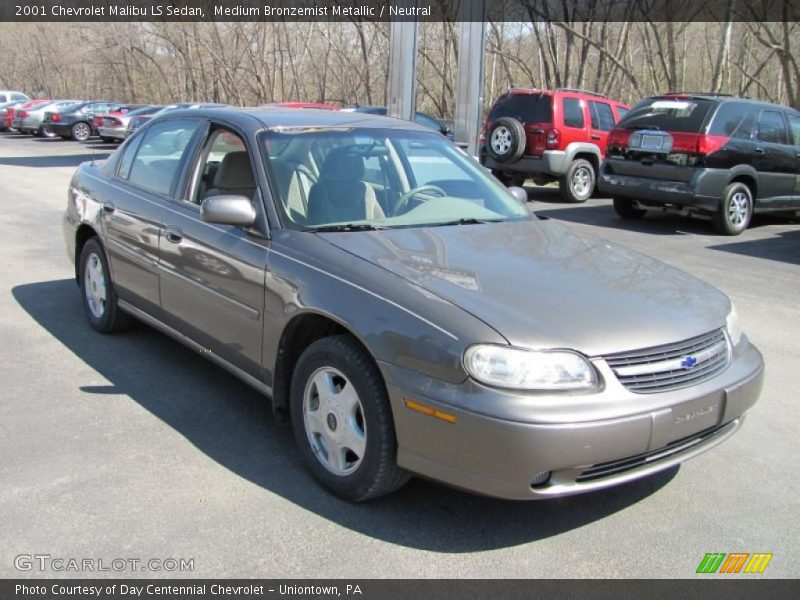 Medium Bronzemist Metallic / Neutral 2001 Chevrolet Malibu LS Sedan