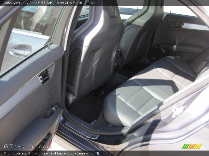 Steel Grey Metallic / Black 2009 Mercedes-Benz C 63 AMG