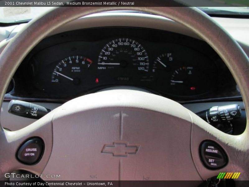 Medium Bronzemist Metallic / Neutral 2001 Chevrolet Malibu LS Sedan