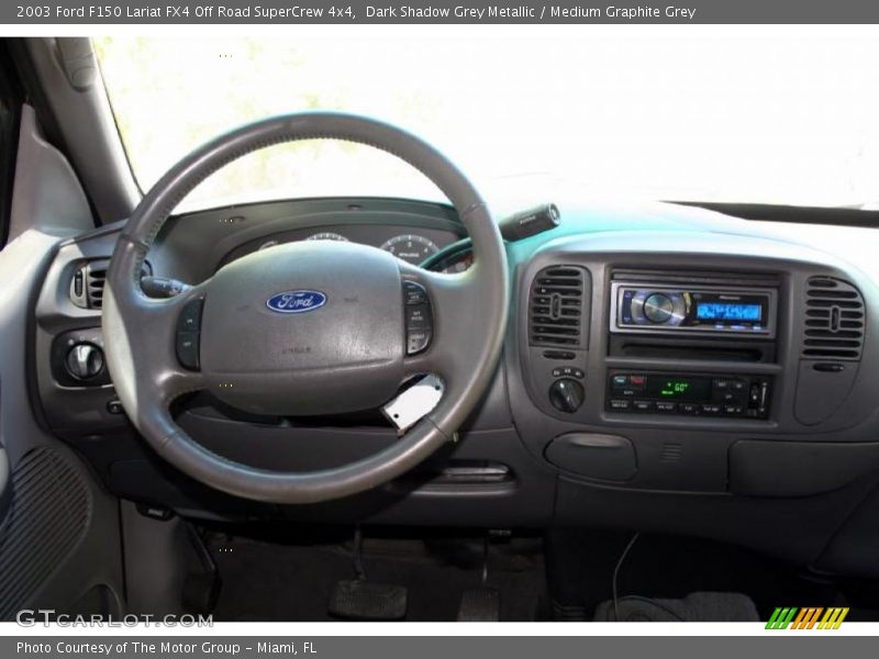Dark Shadow Grey Metallic / Medium Graphite Grey 2003 Ford F150 Lariat FX4 Off Road SuperCrew 4x4