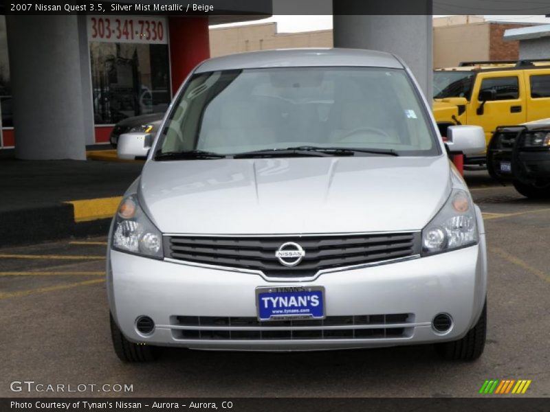 Silver Mist Metallic / Beige 2007 Nissan Quest 3.5
