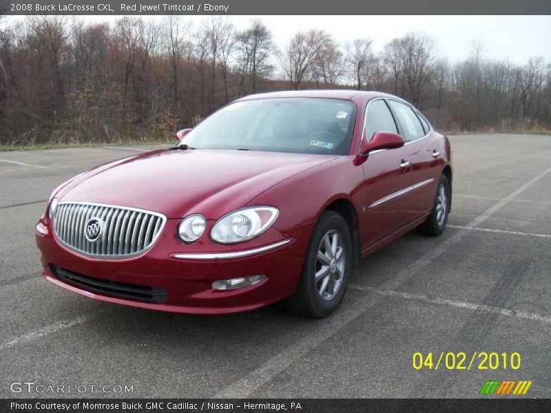 Red Jewel Tintcoat / Ebony 2008 Buick LaCrosse CXL