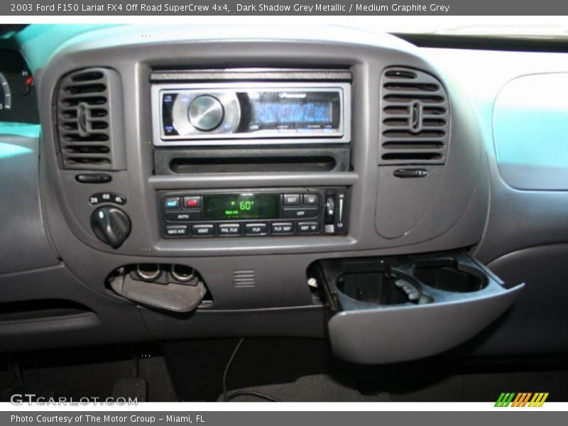 Dark Shadow Grey Metallic / Medium Graphite Grey 2003 Ford F150 Lariat FX4 Off Road SuperCrew 4x4