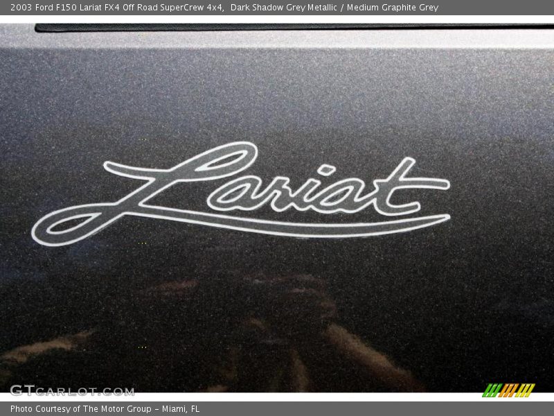 Dark Shadow Grey Metallic / Medium Graphite Grey 2003 Ford F150 Lariat FX4 Off Road SuperCrew 4x4