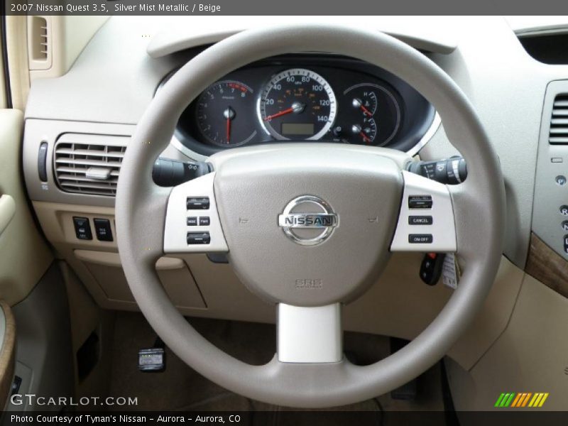 Silver Mist Metallic / Beige 2007 Nissan Quest 3.5