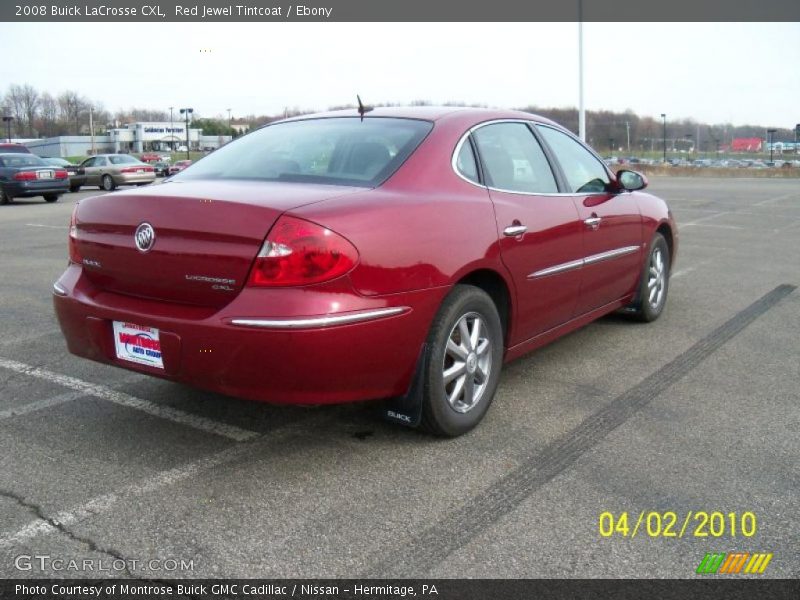 Red Jewel Tintcoat / Ebony 2008 Buick LaCrosse CXL