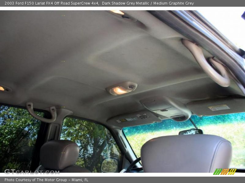 Dark Shadow Grey Metallic / Medium Graphite Grey 2003 Ford F150 Lariat FX4 Off Road SuperCrew 4x4