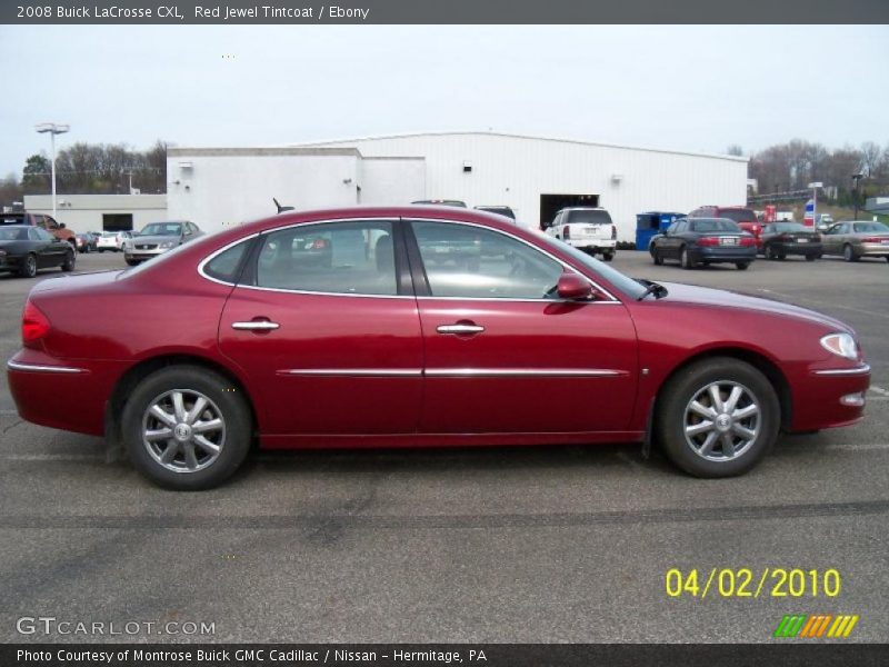 Red Jewel Tintcoat / Ebony 2008 Buick LaCrosse CXL