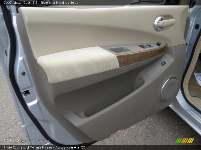 Silver Mist Metallic / Beige 2007 Nissan Quest 3.5