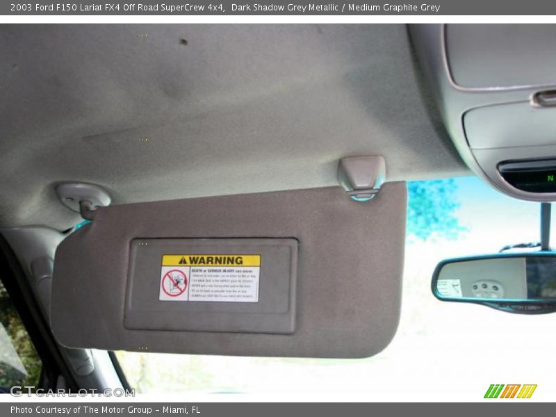Dark Shadow Grey Metallic / Medium Graphite Grey 2003 Ford F150 Lariat FX4 Off Road SuperCrew 4x4