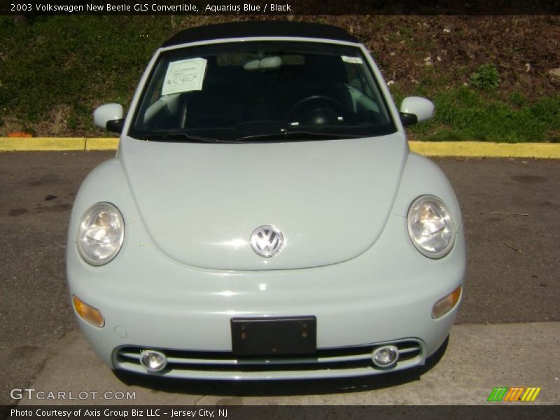 Aquarius Blue / Black 2003 Volkswagen New Beetle GLS Convertible