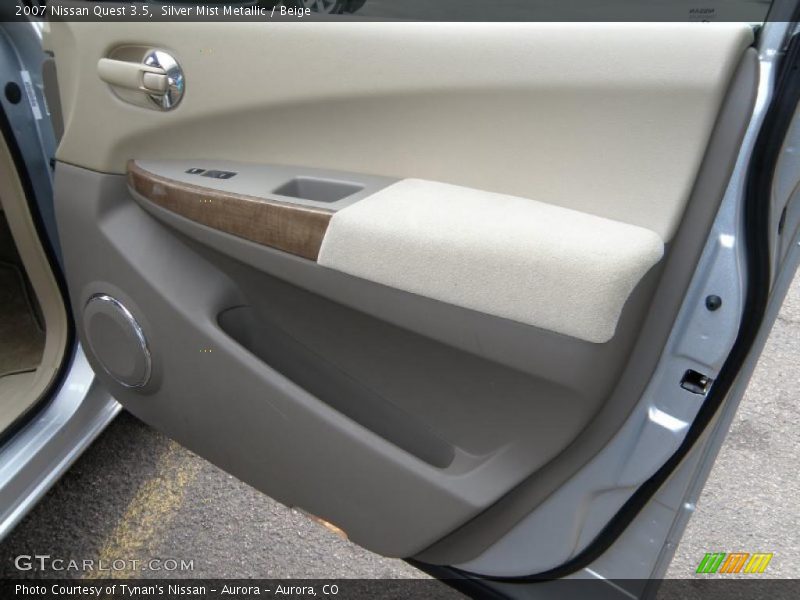 Silver Mist Metallic / Beige 2007 Nissan Quest 3.5