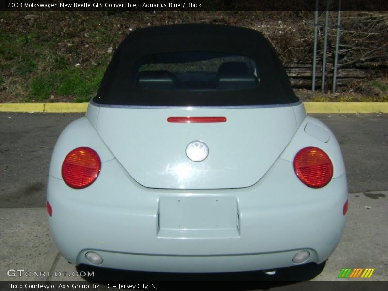 Aquarius Blue / Black 2003 Volkswagen New Beetle GLS Convertible