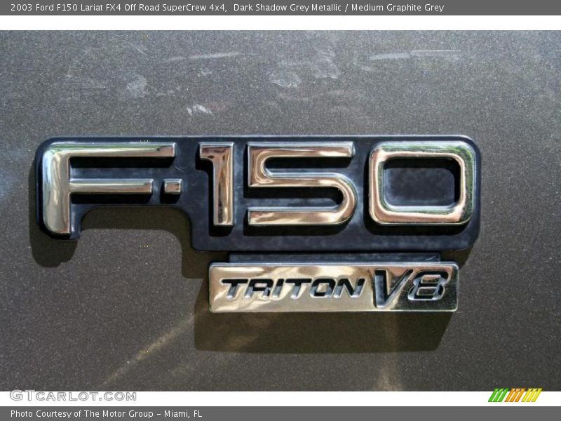 Dark Shadow Grey Metallic / Medium Graphite Grey 2003 Ford F150 Lariat FX4 Off Road SuperCrew 4x4