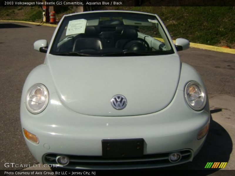 Aquarius Blue / Black 2003 Volkswagen New Beetle GLS Convertible