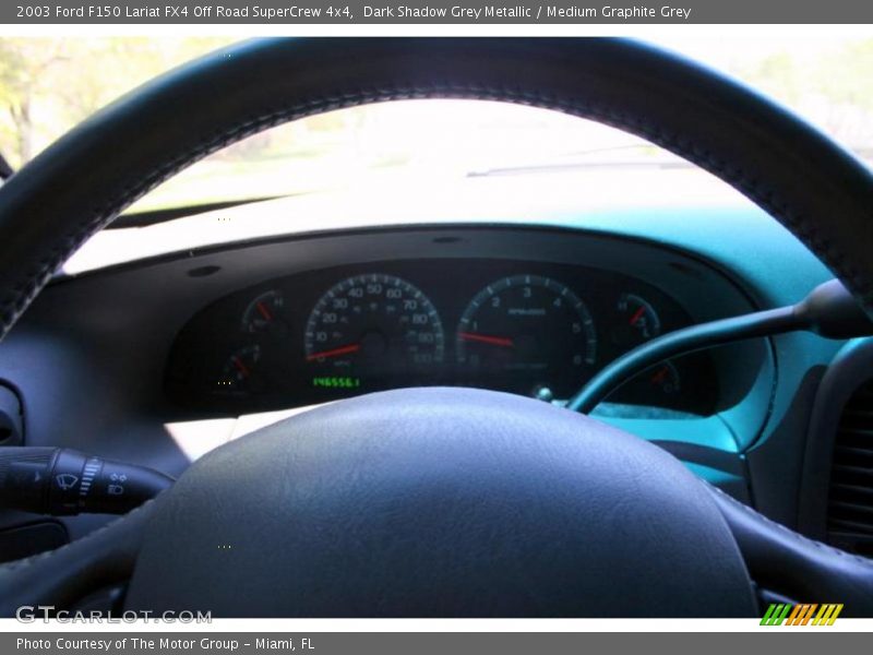 Dark Shadow Grey Metallic / Medium Graphite Grey 2003 Ford F150 Lariat FX4 Off Road SuperCrew 4x4