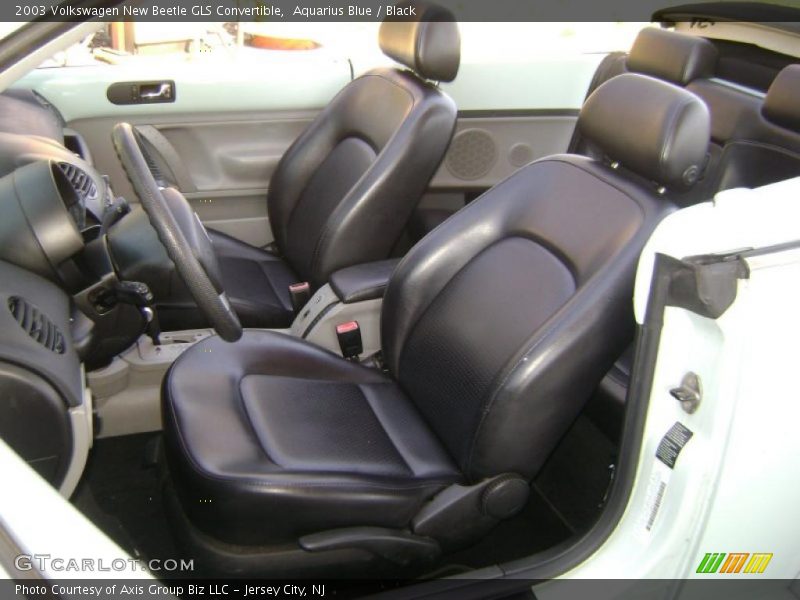 Aquarius Blue / Black 2003 Volkswagen New Beetle GLS Convertible